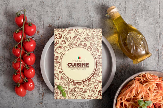 Free Italian Food Menu Concept Mock-Up Psd