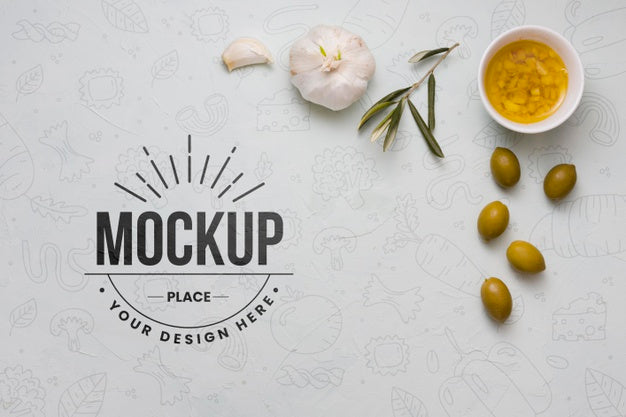 Free Italian Food Mockup Design Psd