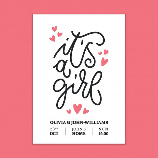 Free Its A Girl Mockup Psd