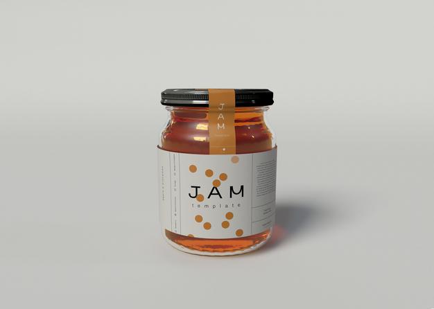 Free Jam Jar Mockup Psd