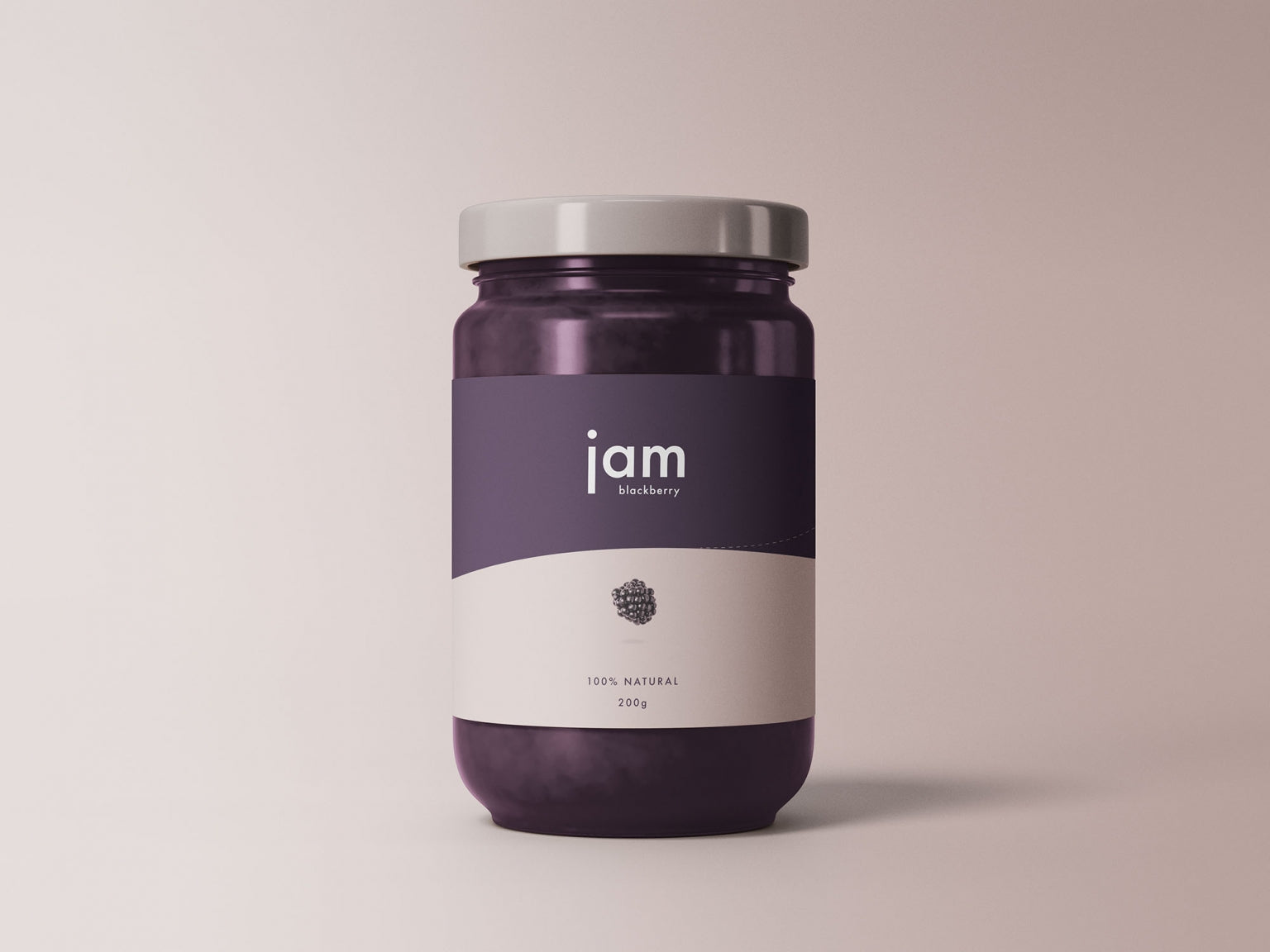 Free Jam Jar Mockup