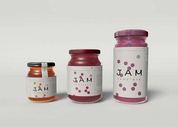 Free Jam Jar Mockups Psd