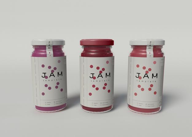 Free Jam Jar Mockups Psd