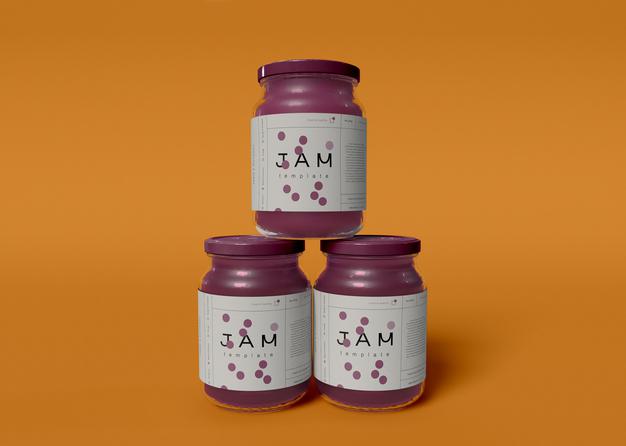 Free Jam Jar Mockups Psd