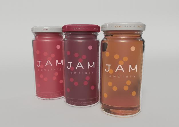 Free Jam Jar Mockups Psd