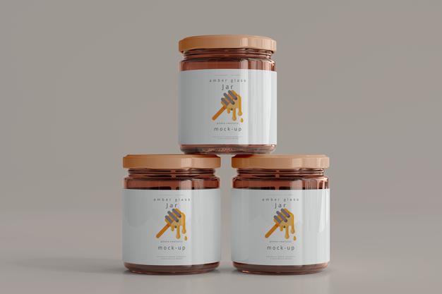 Free Jar Mockup Psd