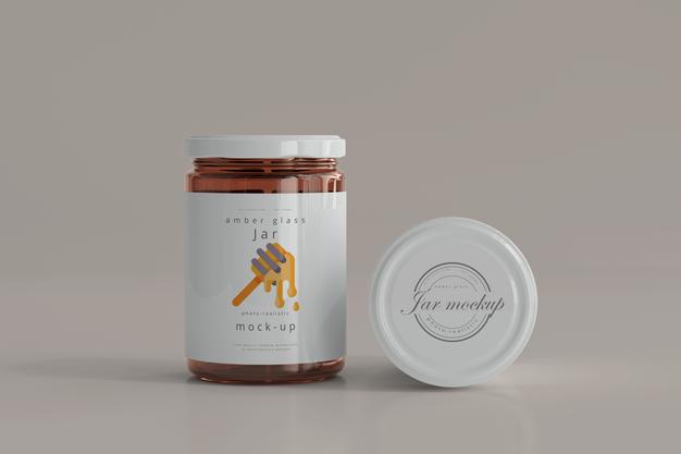 Free Jar Mockup Psd