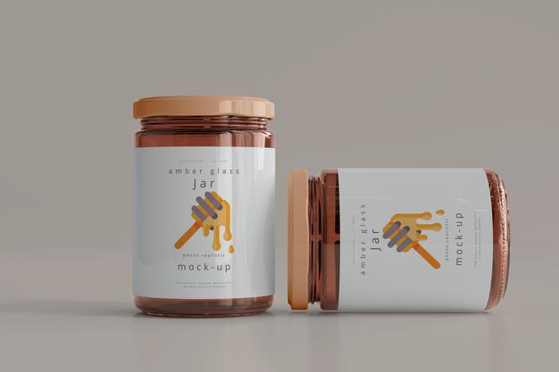 Free Jar Mockup Psd