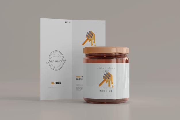 Free Jar Mockup Psd