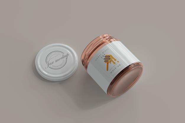 Free Jar Mockup Psd