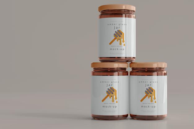 Free Jar Mockup Psd