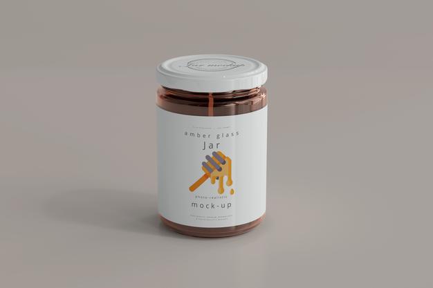 Free Jar Mockup Psd