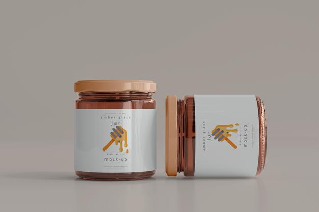 Free Jar Mockup Psd