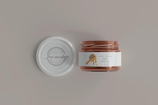 Free Jar Mockup Psd