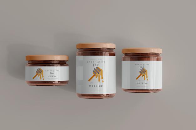 Free Jar Mockups Psd