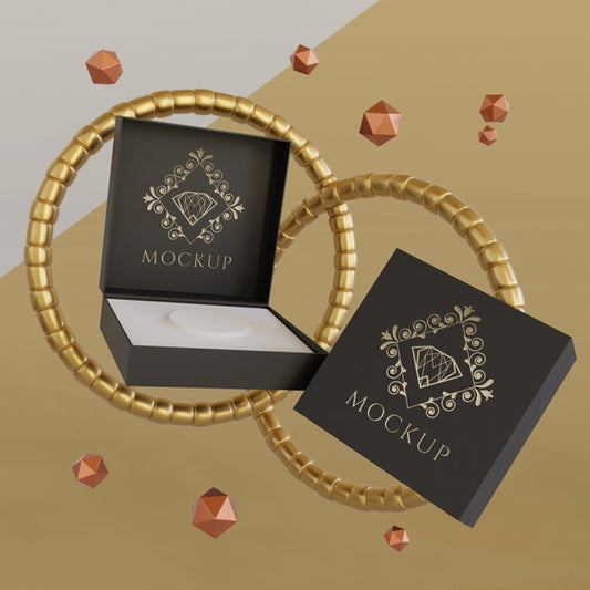 Free Jewelry Packaging Display Mock Up Psd