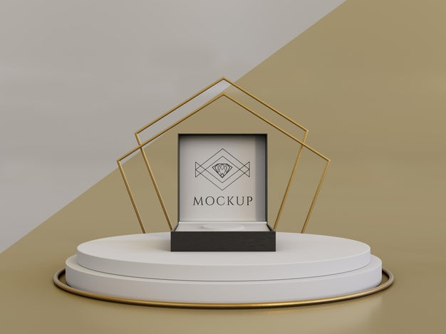 Free Jewelry Packaging Display Mock Up Psd