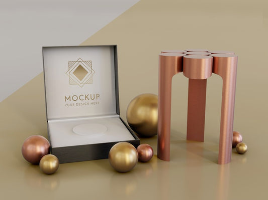 Free Jewelry Packaging Display Mock Up Psd