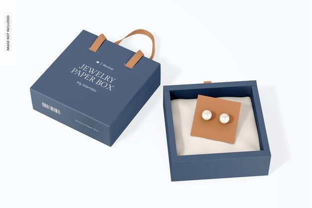 Free Jewelry Paper Box Mockup Psd