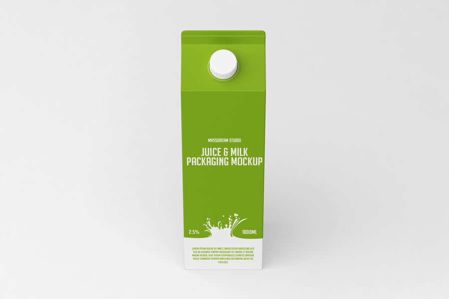 Free Juice Packaging Mockup