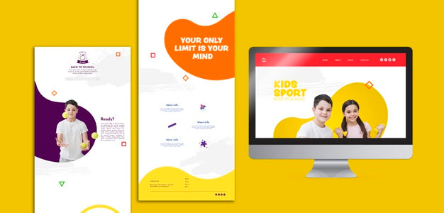 Free Kids Sport Social Media Template Psd