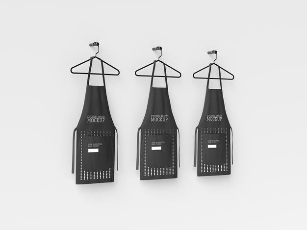 Free Kitchen Apron Hanging Mockup Psd