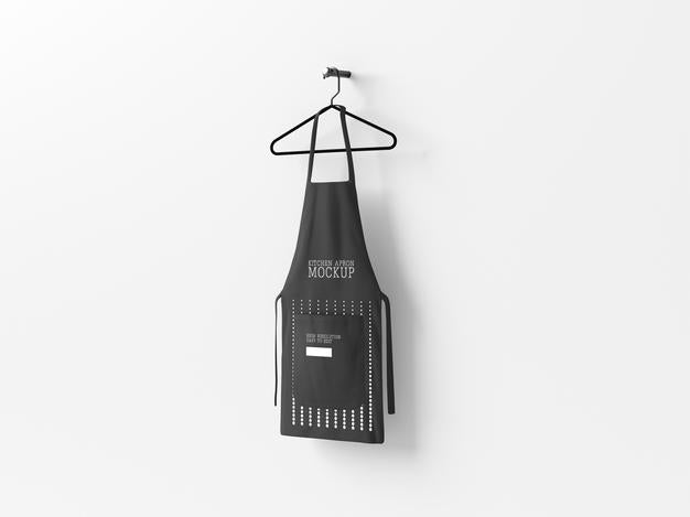 Free Kitchen Apron Hanging Mockup Psd