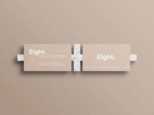 Free Kraft Paper Business Card Mockup Psd