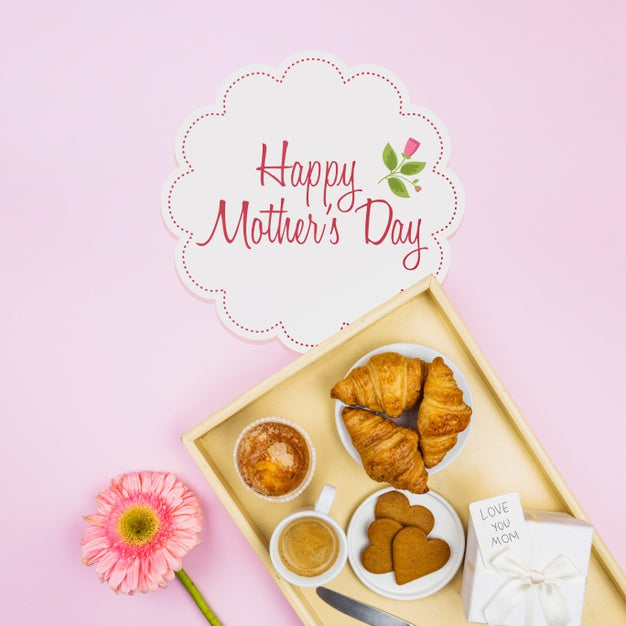 Free Label Mockup With Mothers Day Concept Psd