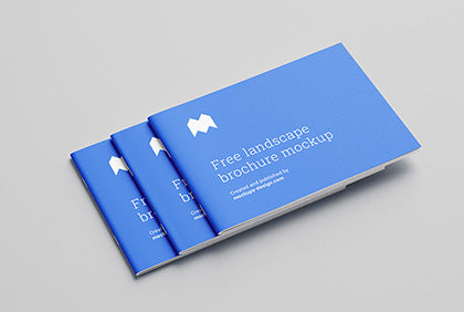 Free Landscape Brochure Mockup