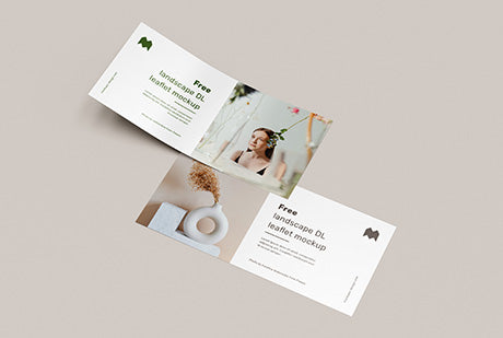 Free Landscape Dl Leaflet Mockup