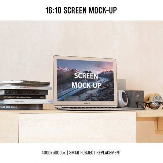 Free Laptop Mock Up Design Psd