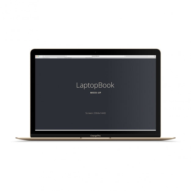 Free Laptop Mock Up Design Psd