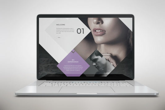 Free Laptop Mock Up Front View Psd