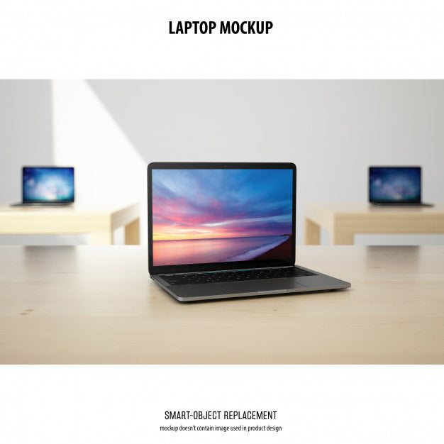 Free Laptop Mockup Psd