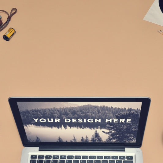 Free Laptop Screen Mock Up Template Psd