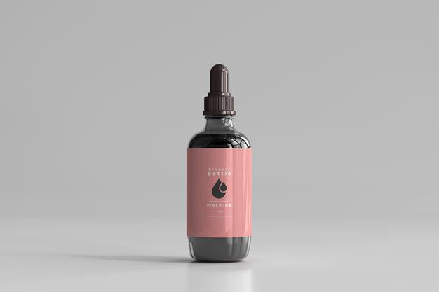 Free Large Dropper Bottle Mockup Psd