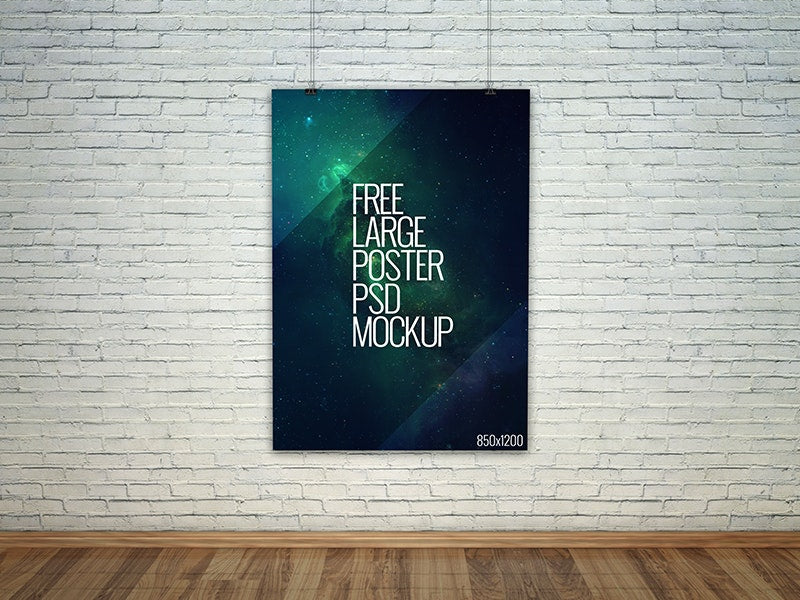 Free Large Poster Psd Mockup