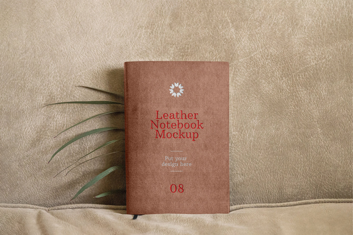 Free Leather Notebook Mockup