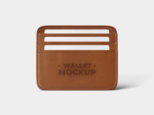 Free Leather Wallet Mockup Psd