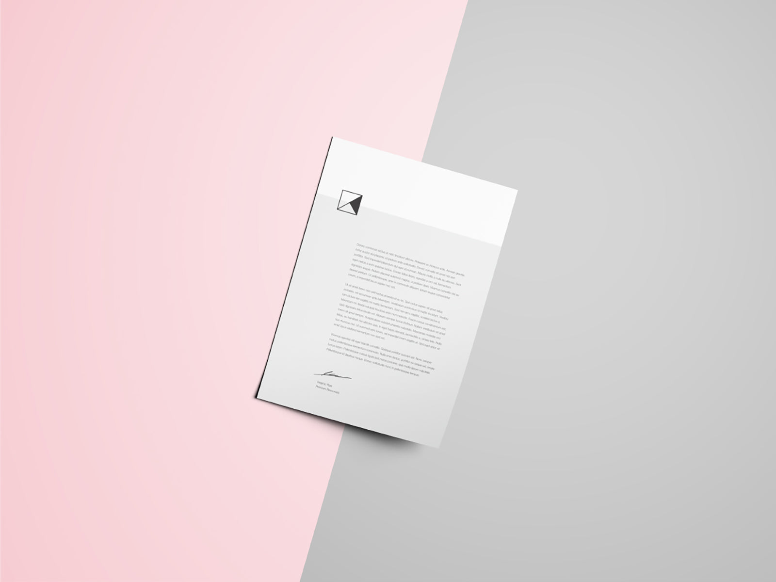 Free Letter Head Mockup