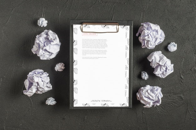 Free Letterhead Mockup On Clipboard Psd