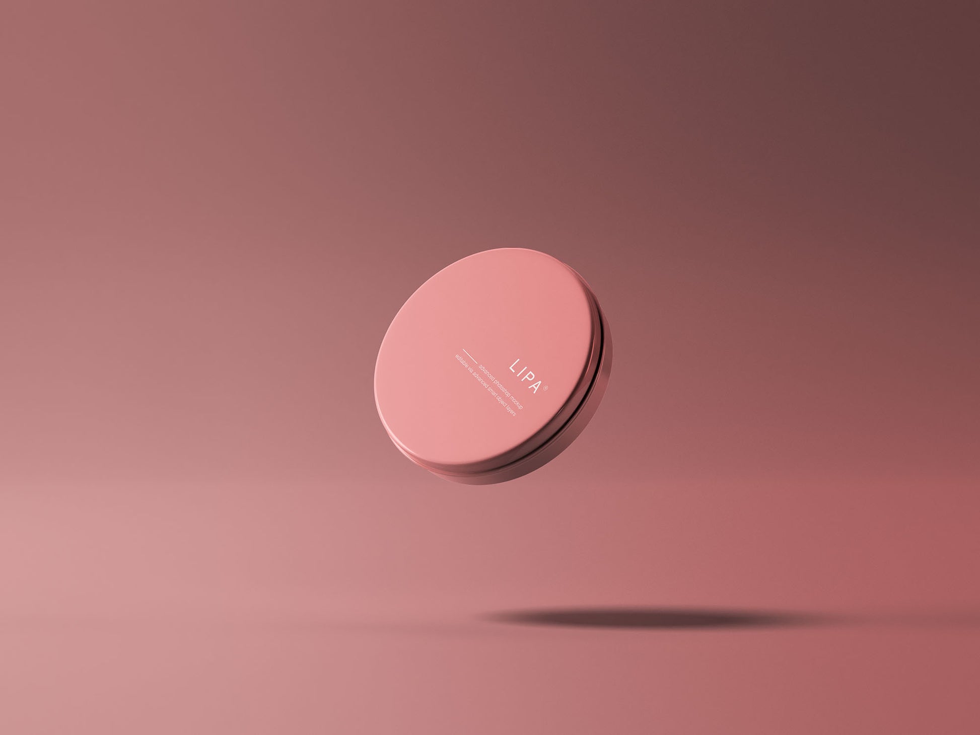 Free Lip Balm Tin Mockup