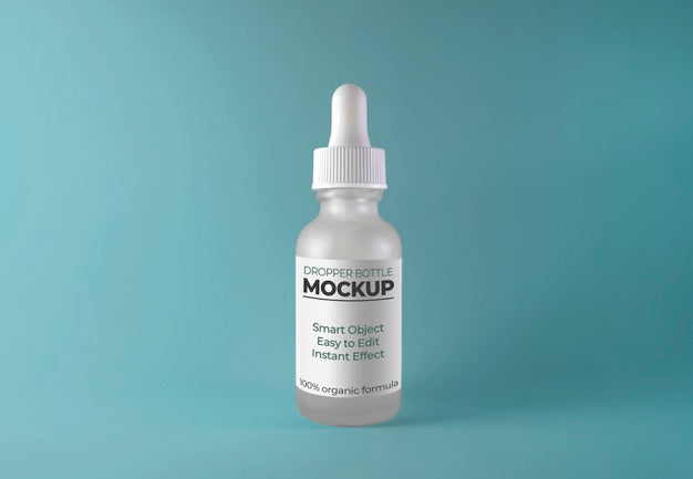 Free Little Dropper Bottle Mockup Psd