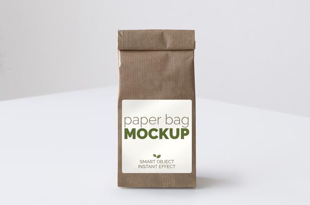 Free Little Paper Bag Mockup Psd