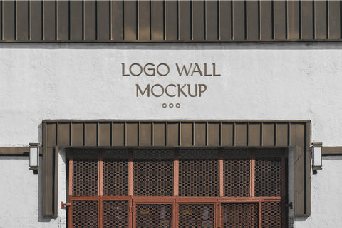 Free Logo Wall Mockup