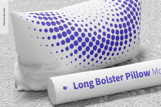 Free Long Bolster And Rectangular Pillow Mockup Psd