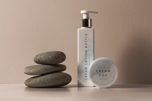 Free Lotion Psd Bottle Cosmetic Mockup