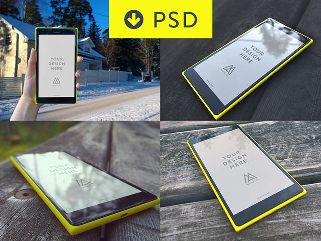 Free Lumia 1520 Mockups