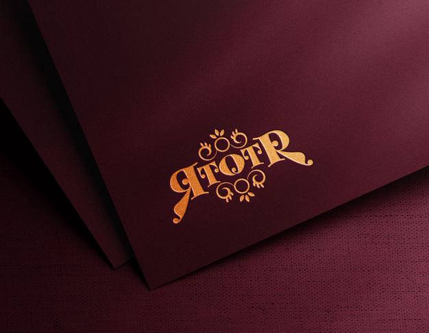 Free Luxury Embossed Logo Mockup Psd